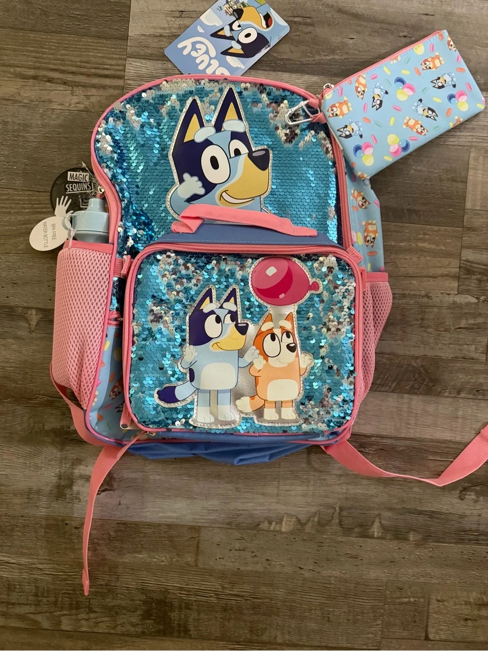 Kids Backpack with Bluey Characters